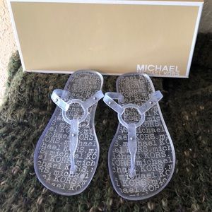 Michael kors clear jelly sandals Clearance